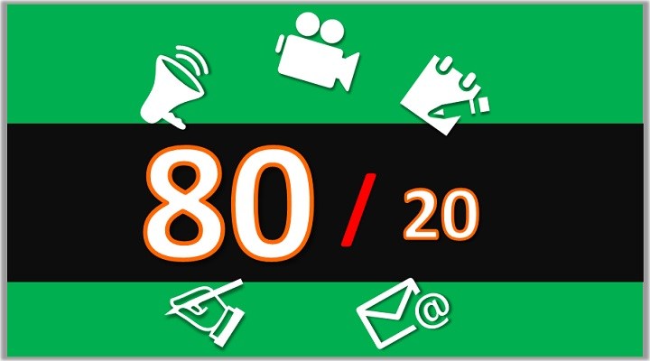 “80/20” Lei de Pareto – um quinto produz quatro quintos