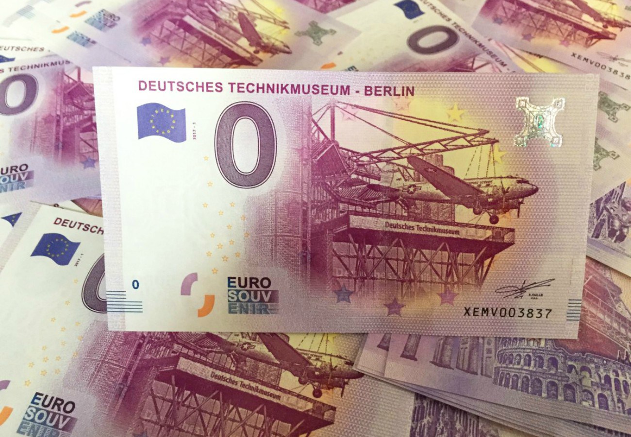Conheça as notas de “Zero Euro”
