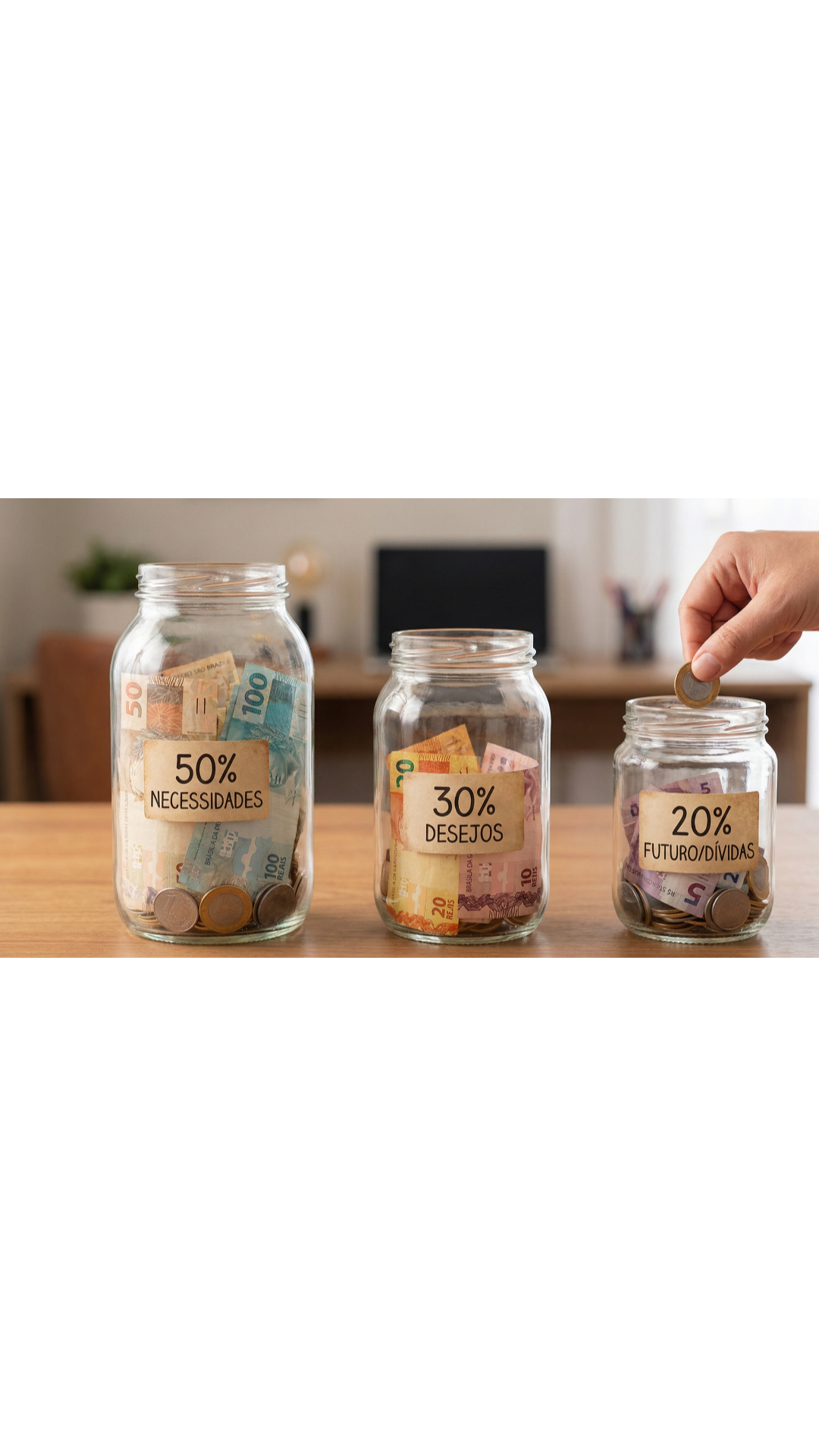A Regra 50-30-20: A fórmula simples para organizar seu salário, pagar as contas e ainda ter dinheiro para o lazer