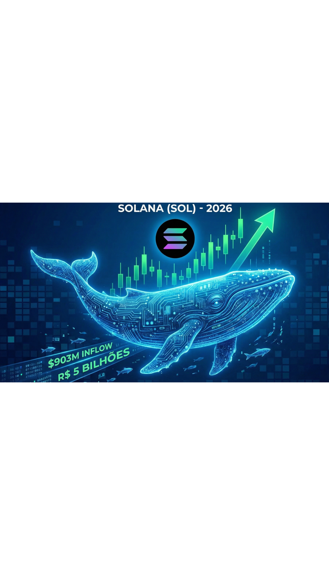 O Sinal de R$ 5 Bilhões: Baleias injetam dinheiro recorde na Solana e mercado prevê explosão iminente
